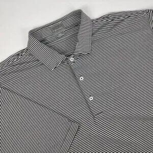 FENNEC Golf Shirt Mens Oaks Country Club LogoSize XxXL Black White Stripe